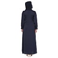 Front Open cuff sleeves  Embroidery Abaya - Navy Blue Front Open cuff sleeves  Embroidery Abaya - Navy Blue